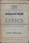 Boggs, Tom, ed - 51 Neglected Lyrics Boggs, Tom, ed - 51 Neglected Lyrics