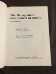 James R. Evans, William M. Lindsay - The management And control of quality
