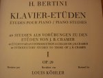 Bertini; Henri - Klavier - Etuden - Deel I; Op.29; 48 studien (Louis Kohler) Bertini; Henri - Klavier - Etuden - Deel I; Op.29; 48 studien (Louis Kohler)
