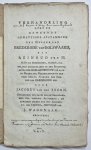 Toorn, van den Jacobus [Pseudonym of Max Yvoy van Mijdrecht]. - Brederode, 1791, Genealogy | Verhandeling over de Beweerde Gewettigde Afstamming der Heeren van Brederode van Bolsward, uit Reinoud den III. [s.l.], 1791, [4], 67, [8]pp.