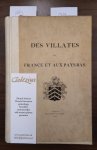 BOUTETIERE, L. DE / ENSCHEDÉ, A.J., - Des Villates en France et aux Pays-Bas. Notes Genealogique.