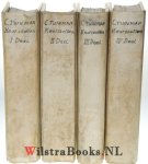 Tuinman, Carolus - Keurstoffen uit de Heilige Schriften der Propheten, Verklaert en Toegepast....( 4 delen compleet)..... Na zyn overlyden uitgegeven door Joannes Esgers.