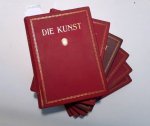 F. Bruckmann A.-G. (Hrsg.): - Die Kunst : Monatshefte für Freie und Angewandte Kunst : Konvolut 6 Bände :
