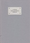 (MARSMAN, H.). A.A.M. STOLS - Laatste ontmoeting met H. Marsman te Rome 21-23 april 1934. (Voorzien van noten [door C. van Dijk]).