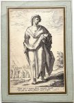 Jacob Matham (1571-1631), after Hendrick Goltzius (1558-1617) - [Antique print, engraving] Isaiah (Prophets from the Old Testament: set title), published 1589, 1 p.