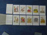N.n.. - British Museum (Natural History). Mediaeval Natural History. Series no. 1-6. 6x5 cards.