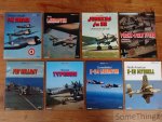 Mister Kit / J.P. De Cock / G. Aders / C.H. Thomas - 8 publications: 1) Avro Lancaster. 2) Junkers Ju 88 chasseurs de nuit. 3) Focke Wulf Fw190 chasseur bombardier. 4) North American B-25 Mitchell. 5) Consolidated B-24 Liberator. 6) Hawker Typhoon. 7) F6F Hellcat. 8) Chance Vought F4U Corsair.