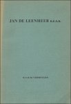 VERMEULEN, N.C.H.M. - JAN DE LEENHEER o.e.s.a. MORALIST EN HUMANIST ( proefschrift)