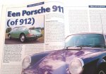  - PORSCHE 911 (of 912), rijden met een glimlach, artikel uit AUTO MOTOR