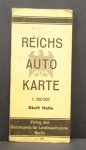 MAP Germany. - Reichs-Auto-Karte. Blatt HALLE  (Massstab) 1:300000.