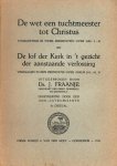 Fraanje, Ds. J. - Fraanje, Ds. J.-De wet een tuchtmeester tot Christus
