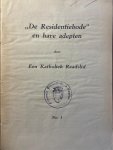 Verburg, J.J. - [History The Hague, Newspaper, 1923] "De Residentiebode" en hare adepten / No.1, [s.l., s.n.] [1923] 31 pp.