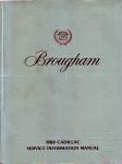  - 1988 Cadillac Brougham Service Information Manual