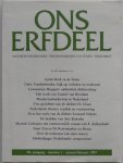 Deleu, Jozef e.a - Ons Erfdeel Algemeen Nederlands Tweemaandelijks cultureel tijdschrift 30e jaargang nummer 1 1987