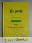 Commissie Kerkrecht, - In orde --- Handleiding en toelichting bij de kerkelijke rechtspraak