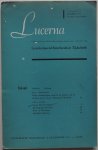 Faber J, Roeleveld L - Lucerna Gereformeerd Interfacultair Tijdschrift 1e jaargang no 1 december 1958 Met los blad aankondiging