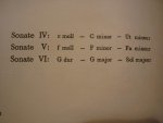 Bach; J. S. (1685-1750) - Sonaten Nr. 1 - 3 voor Viool + Klavecimbel (piano)  //   Sonaten Nr. 4 - 6 voor Viool + Klavecimbel (piano) - herausgegeben von Fred. David