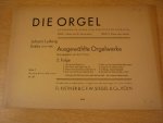 Krebs; Johann Ludwig (1713-1780) - DIE ORGEL; Ausgewahlte Orgelwerke / Reihe II Werke alte meister; Nr. 20