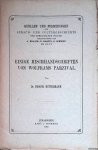 Kittelmann, Dr. Feodor - Einige Mischhandschriften von Wolframs Parzival