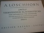 Loeschhorn; A. - Tonbilder; Klavier zu 4 Handen; Pieces for Beginners; Opus 51