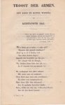 Beets, Nicolaas - Troost der armen. Een lied in hunne woning op Kerstavond 1845. Beets, Nicolaas - Troost der armen. Een lied in hunne woning op Kerstavond 1845.