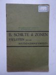 N.n.. - B. Schilte & Zonen. Fabrieken van machinale houtbewerking. IJselstein.