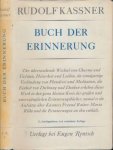 Kassner, Rudolf - Buch der Erinnerung