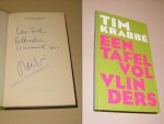 Tim Krabbe - Een Tafel vol Vlinders [GESIGNEERD] Boekenweekgeschenk 2009