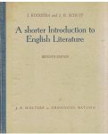 Kooistra / Schutt - A shorter introduction to English literature