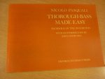 Pasquali; Nicola (1717 - 1757) - Thorough-Bass made Easy; Facsimile of the 1763 edition; with an introduction by John Churchill