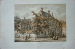 Witkamp, P.H.  Hekking, W. - Haarlemmerdijk. Originele kleurenlitho.