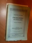 Begemann, Wilhelm - Vorgeschichte und Anfänge der Freimaurerei in England Buch 2 Gründung und Weiterentwicklung der Londoner Großloge, die Ancient Masons und die Vereinigung der beiden Großlogen ; mit 4 Tafeln in Kunstdruck