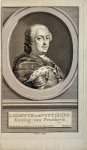 Houbraken, Jacob naar C. van Loo, naar tekening van Aert Schouman. - Original print, ca 1766 I Portret van Lodewijk de vijftiende, koning van Frankrijk (1710-1774) door J. Houbraken naar C. van Loo naar Aert Schouman.