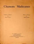 Ravel, Maurice: - Chansons madécasses. Le recueil chant et piano