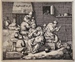 Jacques Dassonville (1619-1670) - Antique print, etching | Peasant family in an interior, published ca. 1650, 1 p.