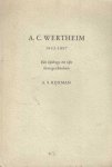 Rijxman, Abraham Salomo - A.C. Wertheim, 1832-1897 : een bijdrage tot zijn levensgeschiedenis