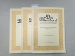 Fellerer, Karl Gustav (Hrsg.): - Das Musikwerk : Konvolut 3 Bände : Die Musik des Generalbass-Zeitalters / Die Fantasie I und II :