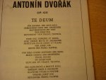 Dvorak; Antonín - Te Deum - op. 103; Klavierauszug mit Text; Partition pour Chant et Piano; Vocal Score (Josef Suk / Franz Terwal)