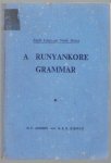 Morris, H. F. - A Runyankore Grammar