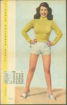 n.n. - (SMALL POSTER / PIN-UP) Piccolo Kalender - 1955 April - Simone Silva