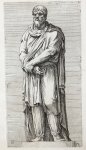 Perrier, François (1594-1649) - [Antique etching/ets] A Dacian Captive ['Segmenta nobilium signorum et statuarum.', 1638]/Een Dacische gevangene.