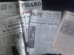  - Diana, 6 knipsels uit Franse kranten