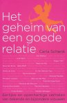 Schenk, Carla - Het geheim van een goede relatie. Eerlijke en openhartige verhalen van bekende en bijzondere vrouwen.