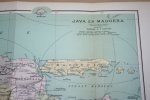 - Oude kaart van Java en Madoera - circa 1905