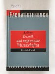 Görner, Horst (Herausgeber): - Langenscheidts Fachwörterbuch Technik und angewandte Wissenschaften Russisch-Deutsch :