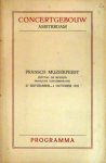 Concertgebouw: - [Programmbuch] Fransch Muziekfeest. Festival de Musique Française Contemporaine. Programma. 27 september - 1 october 1922
