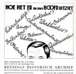CRITISCH BULLETIN - Collectie van 7 verschillende prospectussen voor Critisch Bulletin (1929-1950).
