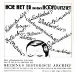 CRITISCH BULLETIN - Collectie van 7 verschillende prospectussen voor Critisch Bulletin (1929-1950).