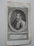 antique print (prent) - Francois Maalzon, syndicus van West-friesland.