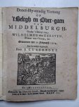 Claerbout, J.. - Droef-Bly-eyndig Vertoog op 't Belegh en Over-gaen van Middelburgh, onder 't Beleyt van Wilhelmus den  Eersten, prince van Oranje, etc. gewonnen den 20 februarij 1574.